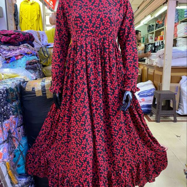 Gamis Motif Cantik Frilla || RLV