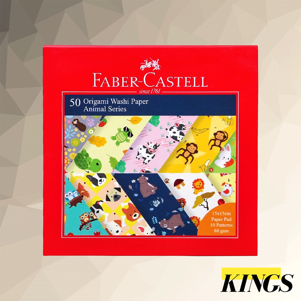 

Faber-Castell Origami Washi Paper / Kertas Lipat Animal Series 15 x 15