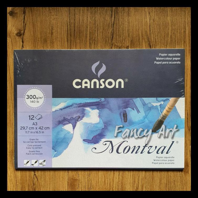 

Terbaru! Canson Montval A3 Watercolour Paper - 300Gsm 12Sheets