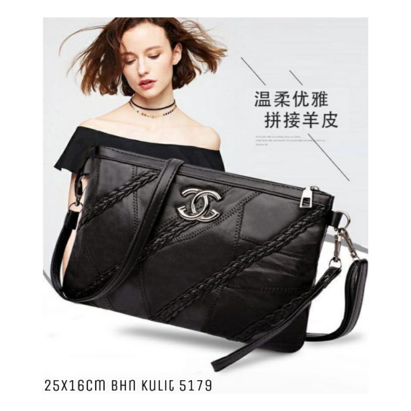 TAS SELEMPANG BAHAN KULIT / KODE 5179