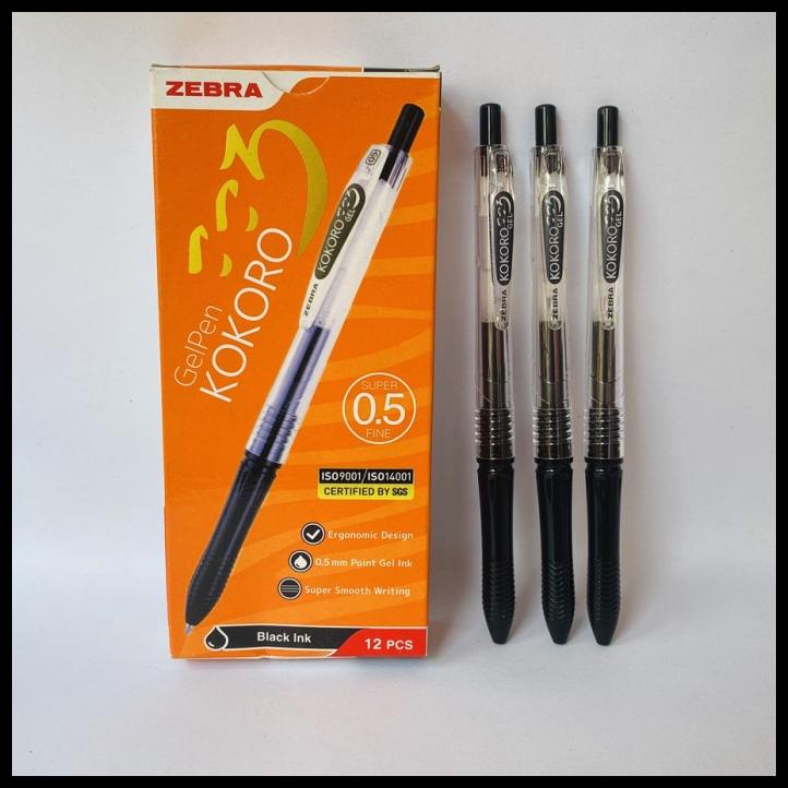 

Pulpen Kokoro Gel Pen 0.5 Mm / 1 Box Isi 12 Pcs