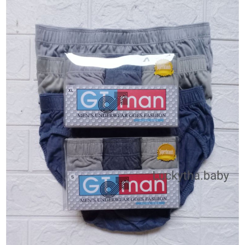 3pcs_cd pria GTman gmx s.m.l.xl/ celana dalam pria GT man / kancut GT man gmx