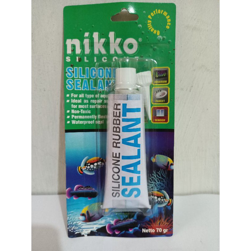 

PROMO LEM NIKKO SILICONE SEALENT 70gr LEM KACA DAN AQUARIUM BENING.