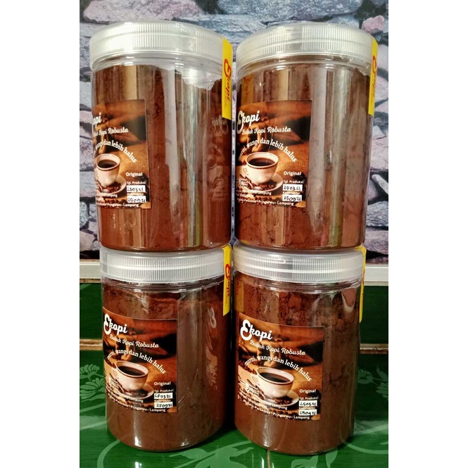 

Ekopi 250 gram Kemasan Toples, Bubuk Kopi Robusta Lampung