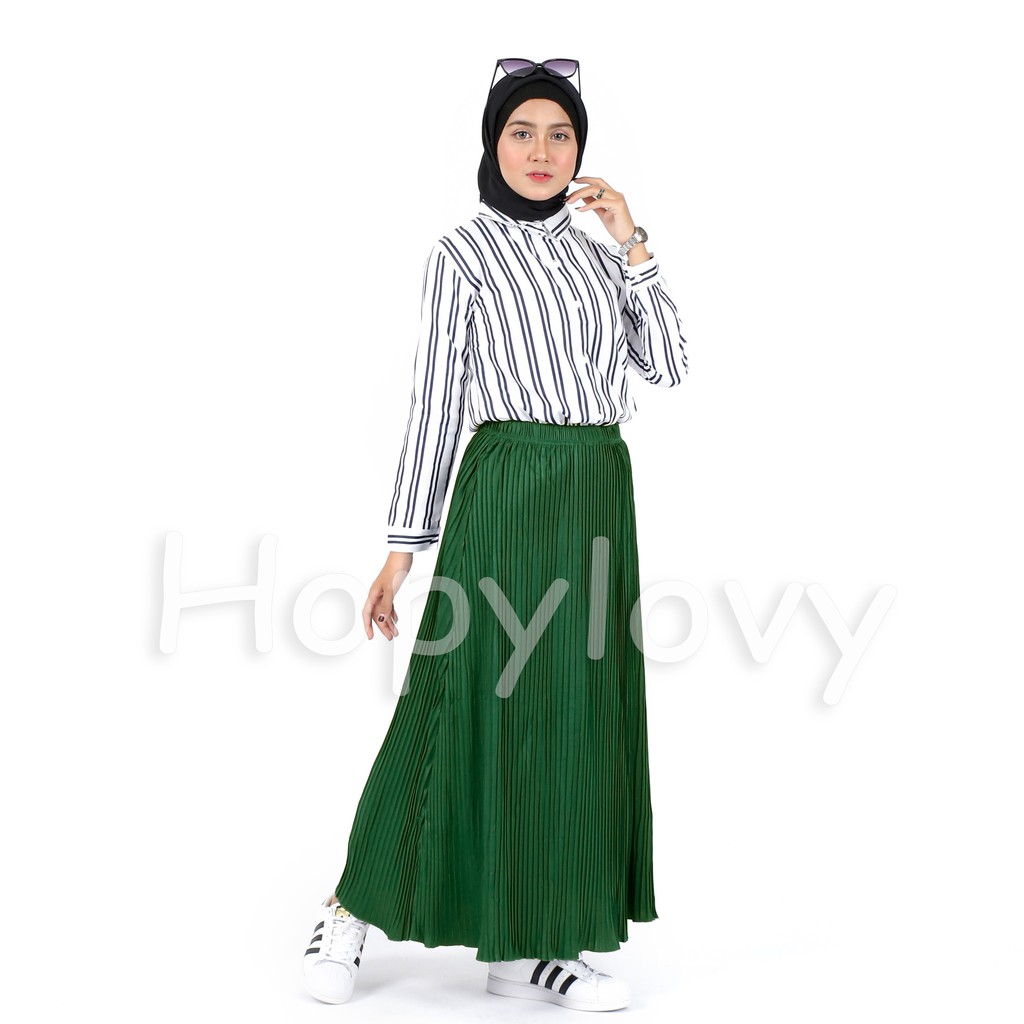 Rok Plisket Premium / Rok Rempel / Rok Mayung Plisket