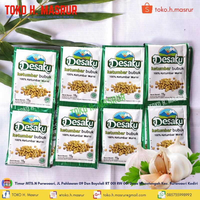 

BUMBU MARINASI BUBUK KETUMBAR/KUNYIT DESAKU 100%MURNI
