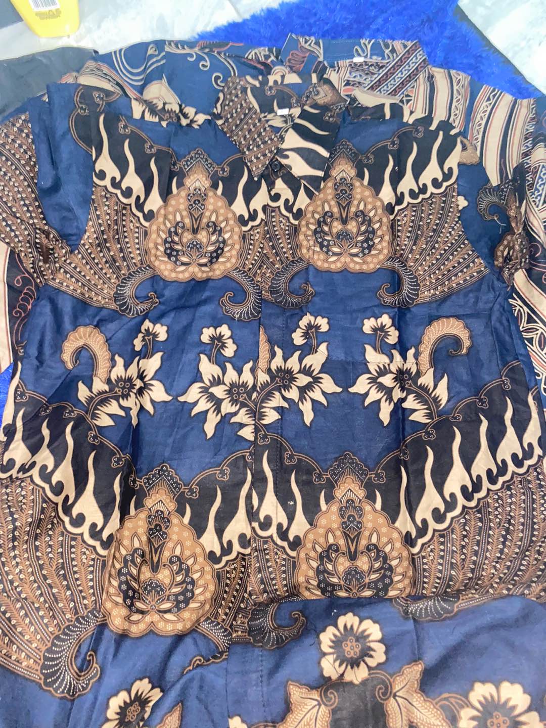 Bswart Batik Hrb026 Kenongo Hem Pendek Padi Pekalongan M L Xl Batik Pria Murah Modern Grosir Batik