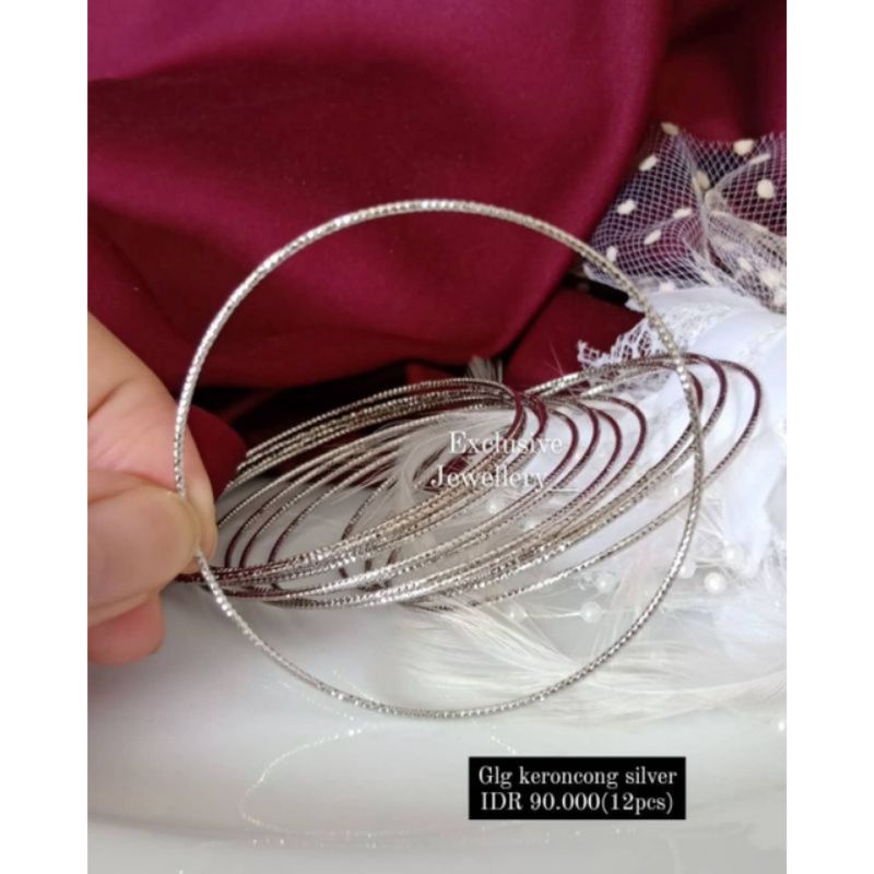 Gelang keroncong silver