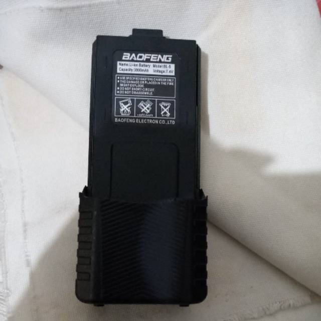 Battery HT Baofeng UV 5R Plus 3800mAh Walkie Talkie | Baterai H T Bofeng UV-5R Plush 7.4 V Handy Talky | Batrai Hate Bafeng UV5R+ 3.800 mAh | Toko Radio Komunikasi