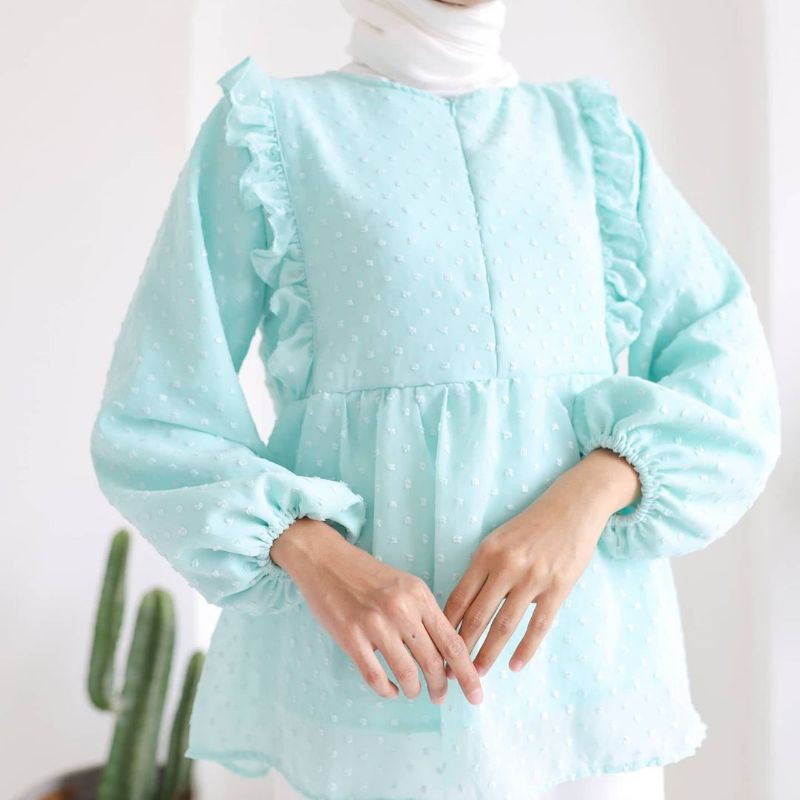 BLOUSE KOREA - HANAH BLOUSE - ATASAN WANITA - KOREAN STYLE