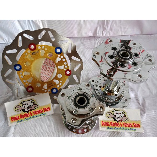 BRILIANT Tromol becak Mx king depan belakang plus piringan cakram