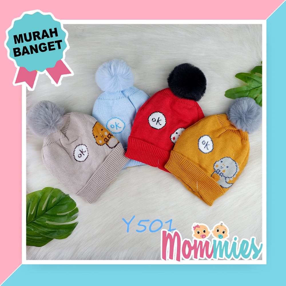 Topi Anak Karakter /TOPI KUPLUK POMPOM Y501