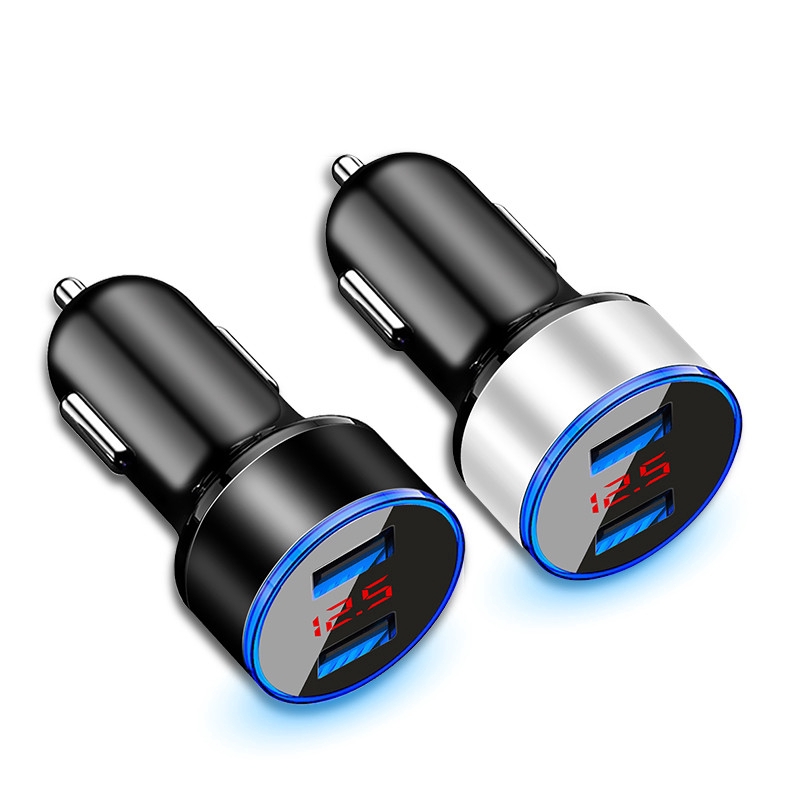 3.1A USB Car Charger / 38W Dual Port Fast USB Car Charger /Compact Power Adapter with Power Delivery &amp; Quick Charge 3.0 Compatible with ios &amp; Android phone