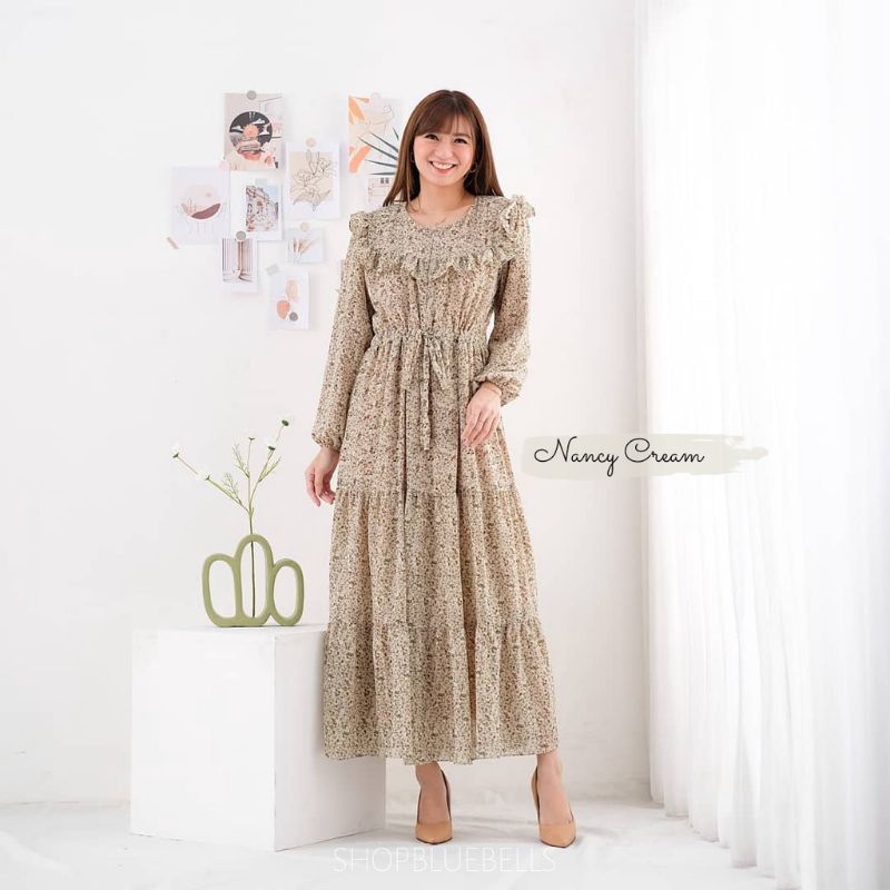 Gamis ceruty korea / Dress muslim maxi / korean style