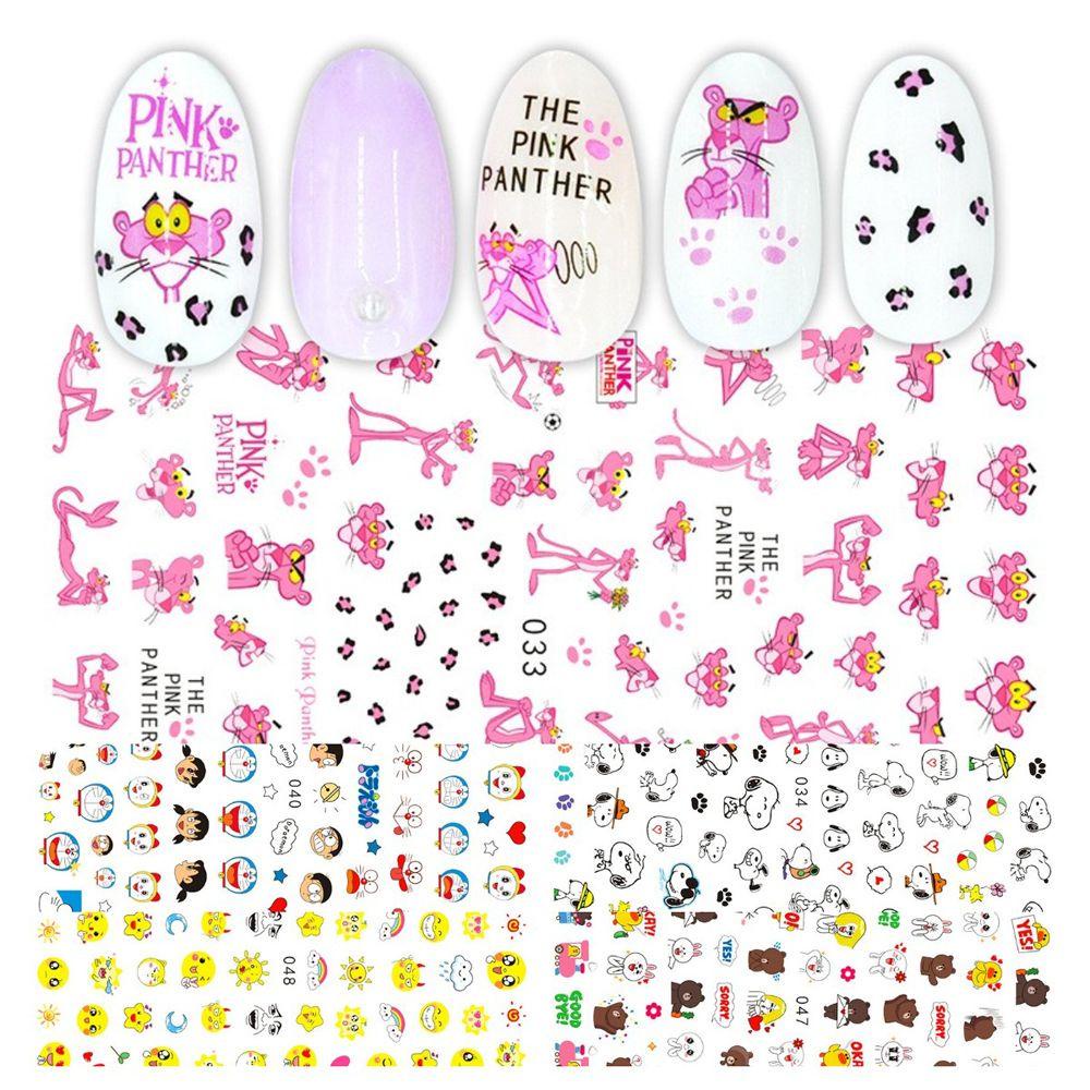 Mxbeauty Kartun Anime Nail Art Stiker Doraemon Tahan Air Kawaii Wanita Perekat Diri Dragon Ball Gadis Anak Nail Tips Slider