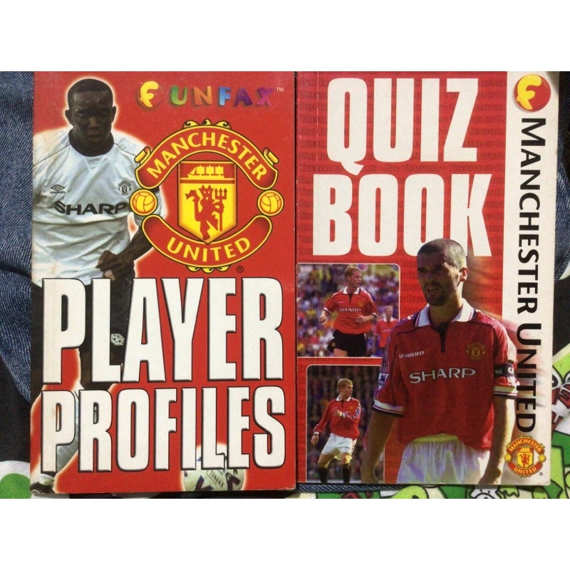MANCHESTER UNITED OFFICIAL FUN FAX PLAYER PROFILES QUIZ BOOK ORIGINAL THE RED DEVILS BUKU