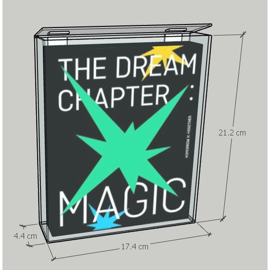 [BOX ALBUM] ALBUM TXT THE DREAM CHAPTER : MAGIC ALBUM / BOX ALBUM TXT / BOX ALBUM ACRYLIC / BOX ALBU