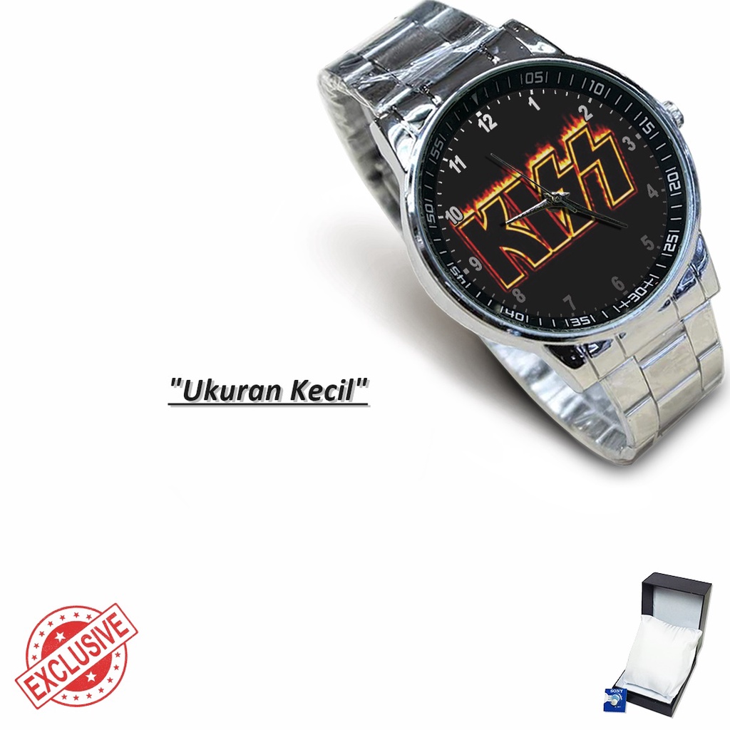 Jam Tangan Rantai Couple BAND OF KISS - 3 (Awesome)