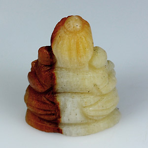 Lord Ganesha Carved Natural Petrified Wood 19.25Ct YZ112