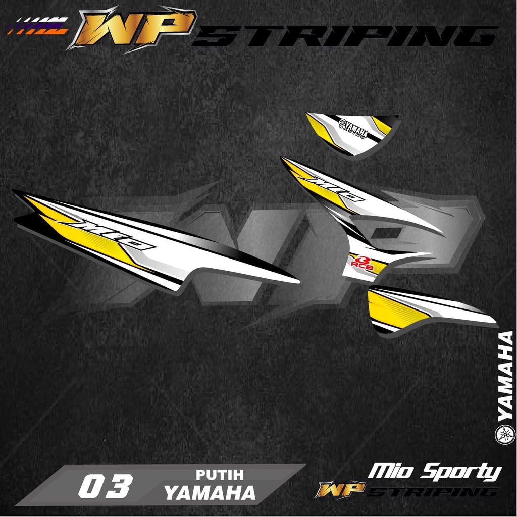 Stiker Striping MIO SPORTY / Sticker Variasi List Skotlet Motor Yamaha MIO SPORTY / 03