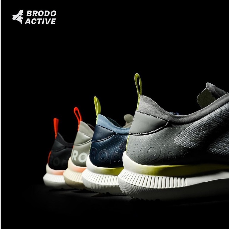Sepatu Brodo Active Zeal Beast [Black Orange/Olive Orange/Navy Lime/Grey Lime]-7