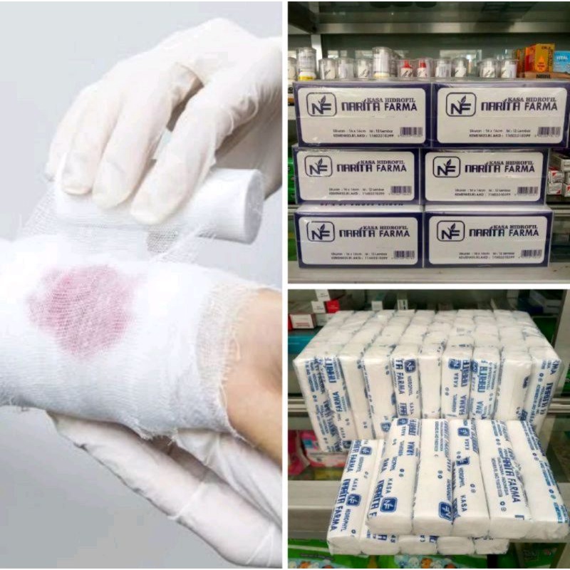 Kasa Steril Hidrofil Perban Gulung Kotak Pembalut Luka