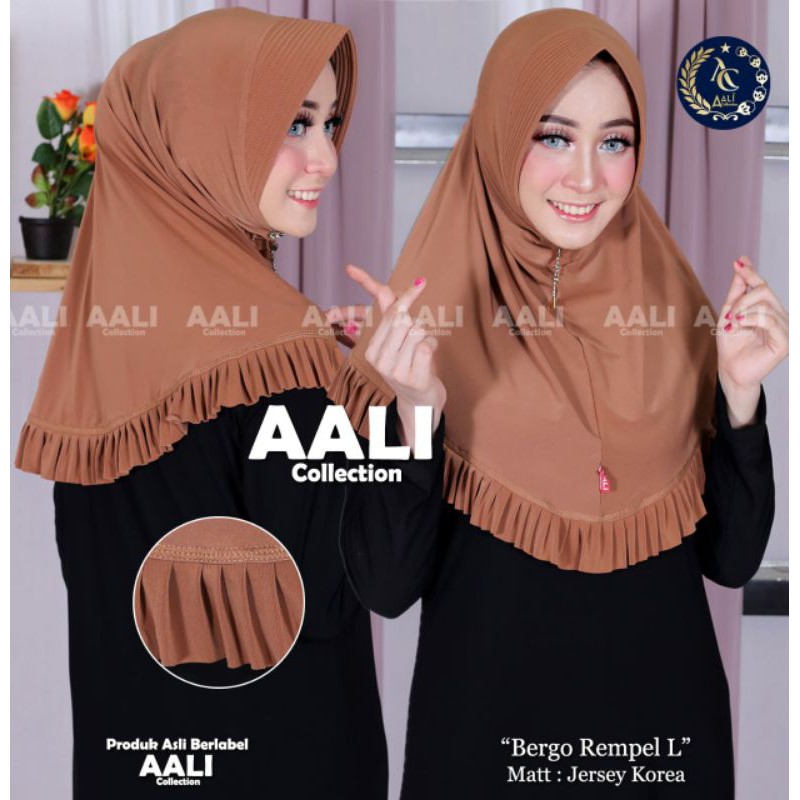 Aali Collection Jilbab Rempel Jersy Korea