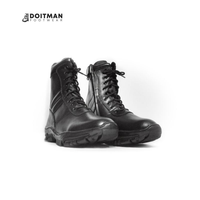 Sepatu PDL JATAH KULIT ASLI - TNI - POLRI - KUALITAS TINGGI - TERMURAH