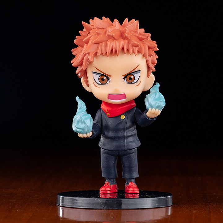 Set Figure Jujutsu Kaisen Chibi Itadori Yuji Satou Gojo Megumi