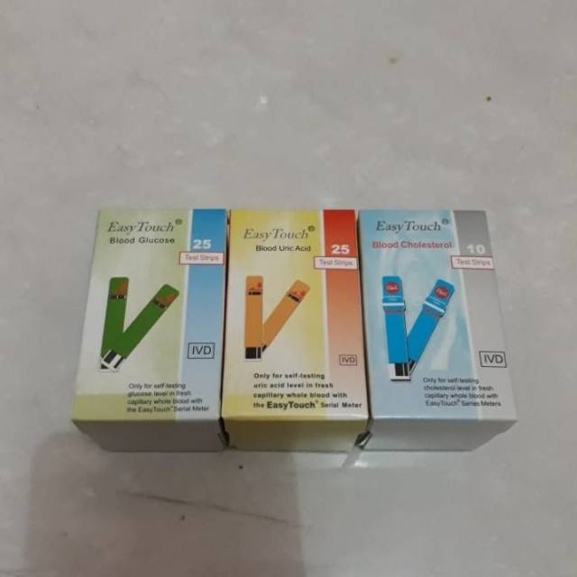

paket Strip EasyTouch GCU 3in1 Gula darah Kolesterol dan Asam Urat ET