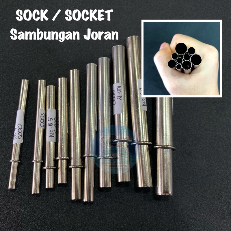 SOCK / SOCKET / SOKET / SAMBUNGAN JORAN STAINLESS STEEL