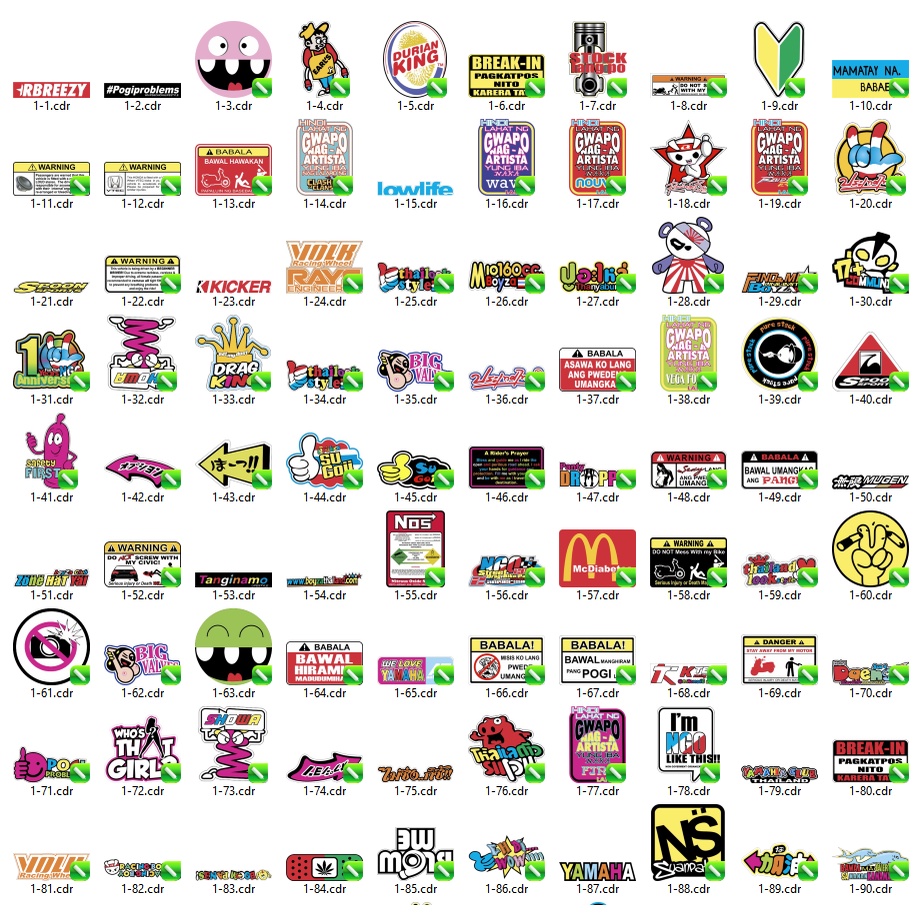 Thai Stickers Collection - Coreldraw