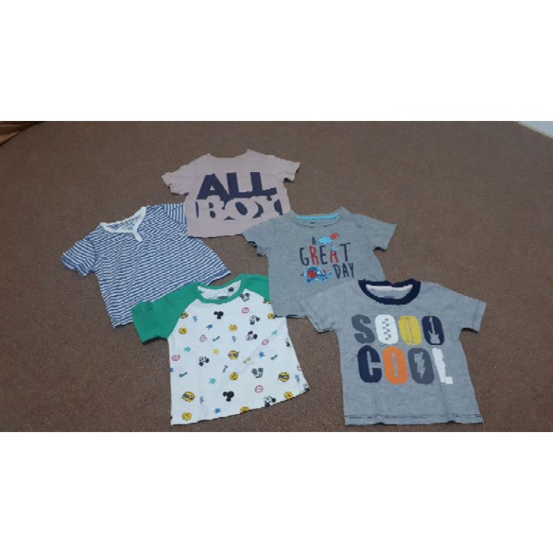 Preloved kaos Baby Gingersnaps, OshKosh, max, Disney, the children place