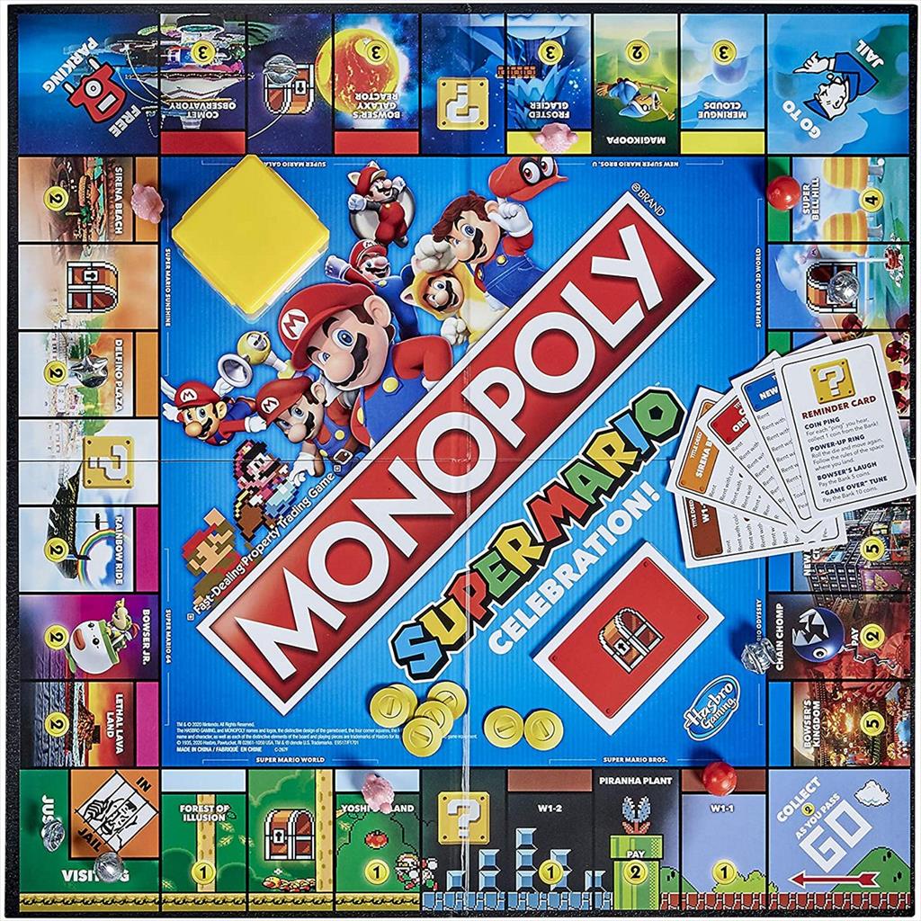 Hasbro Games E9517 Monopoly Super Mario Celebration Board Game