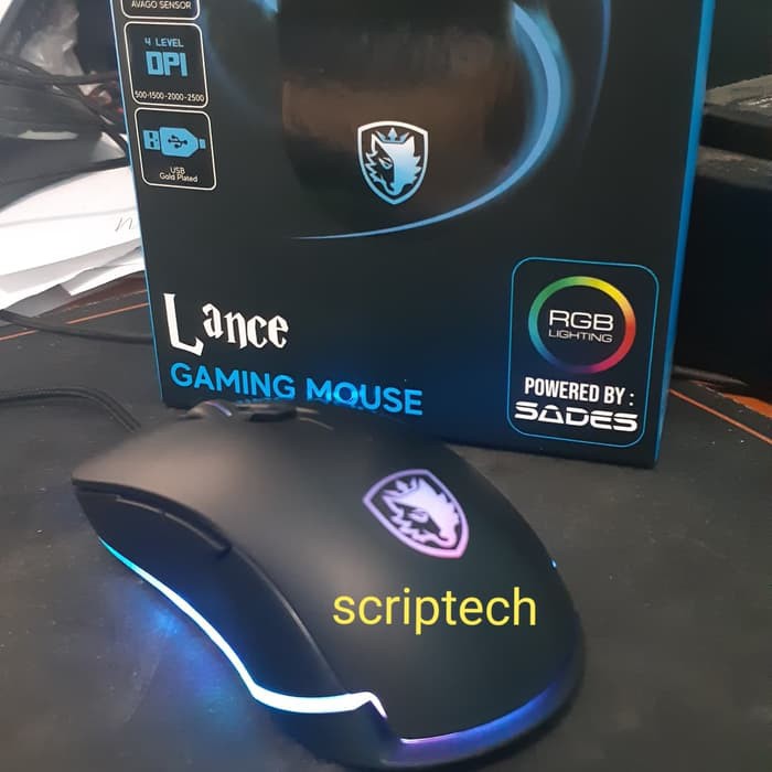 Sades Lance Macro Gaming Mouse RGB - with AVAGO Sensor