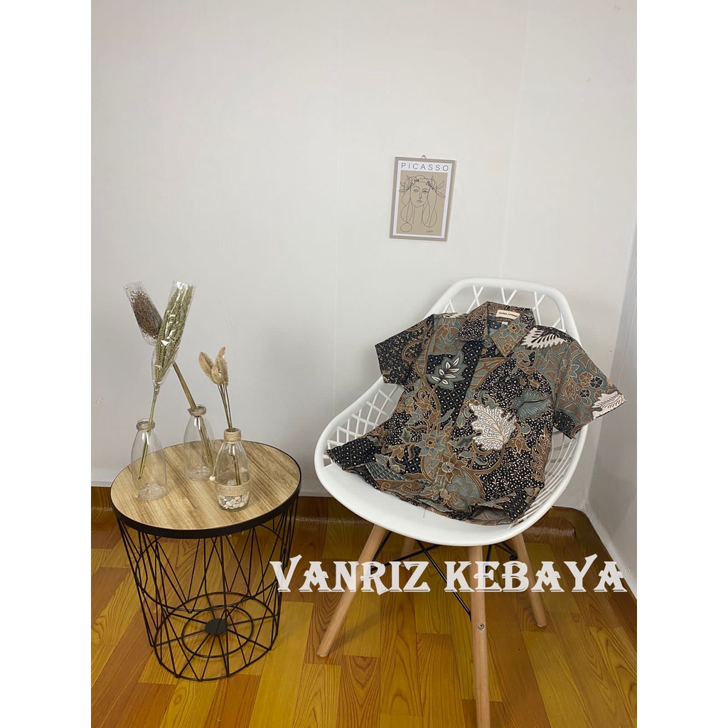 Vanriz Kebaya-Kemeja Batik Anak Pria Lengan Pendek