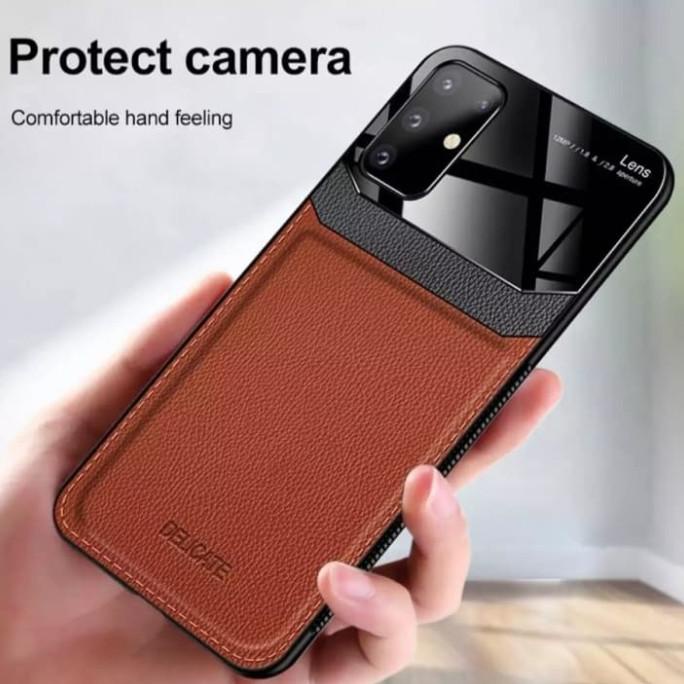Case Samsung Galaxy A51 Original Sund Leather Soft Hard Casing Kulit