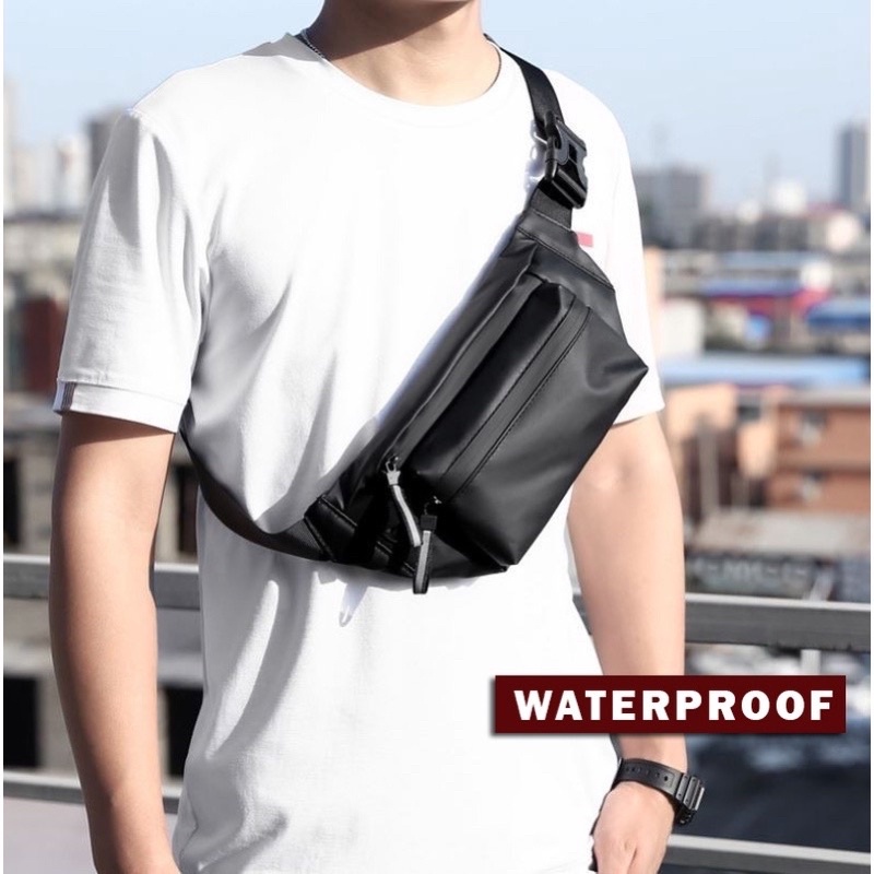 WAISTBAG PRIA WANITA WAIST BAG ANTI AIR TAS SELEMPANG COWOK CEWEK IMPORT