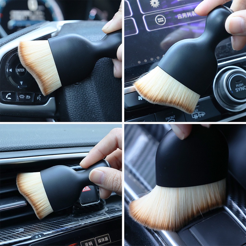 [Car Curved Brush Washing Soft Brush] [Car Interior Detailing Tools] [Universal Dust Cleaner for Automotive &amp; Household]