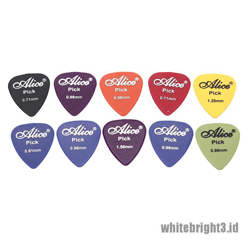 30pcs / set pick plectrum Gitar Akustik Elektrik Warna Putih