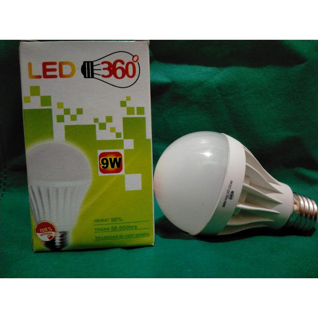 Lampu LED - Lampu LED Murah - Lampu LED 9 watt - Lampu LED 9 watt merk 360