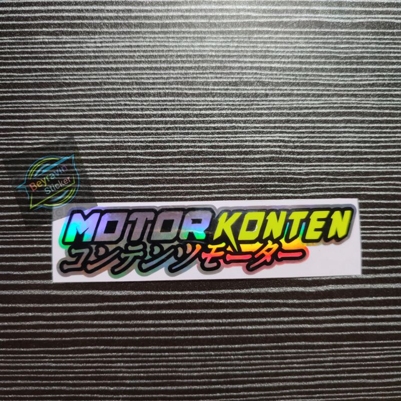 STICKER MOTOR KONTEN CUTTING