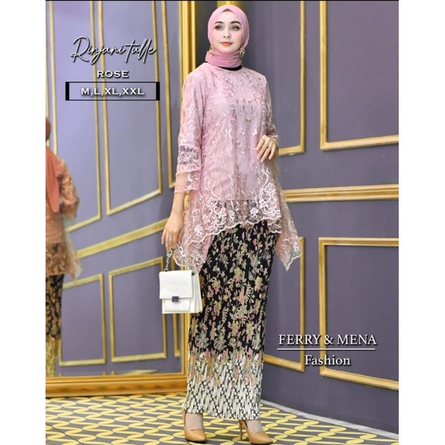 A.C>>> set blouse rinjani~kebaya wisuda~kebaya modern~kebaya pesta~free masker