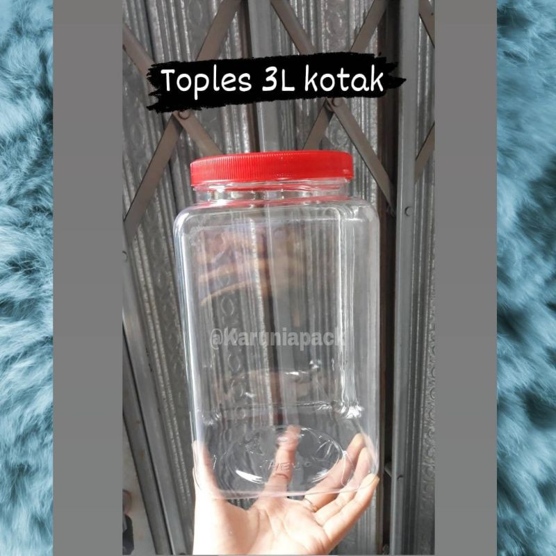 Toples Ikan Cupang 3 Liter Kotak