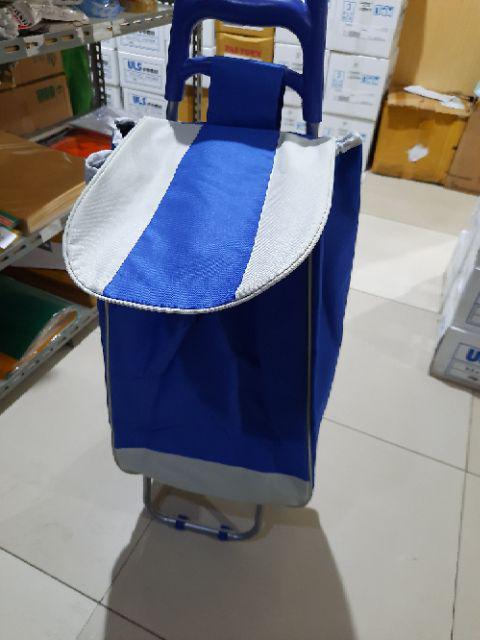 Shopping Trolley Bag Tas Belanja Dengan Roda Ber Motif.troli Belanja Warna. Troli Barang Kuat