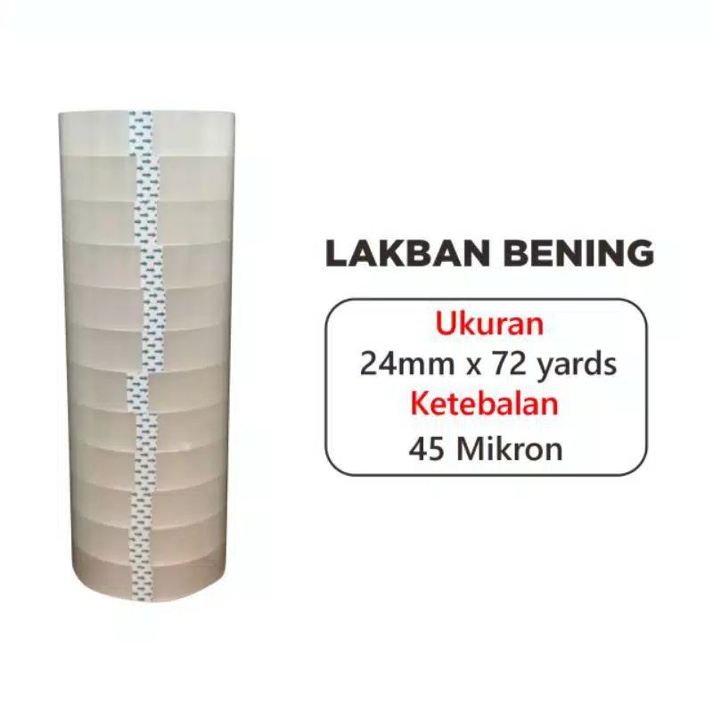 

Solatip / solasi bening 24mm x 72 yards