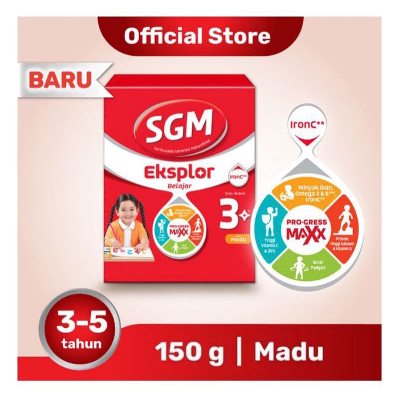 SGM EKSPLOR 3 PLUS MADU 150 G - ED 02/2025