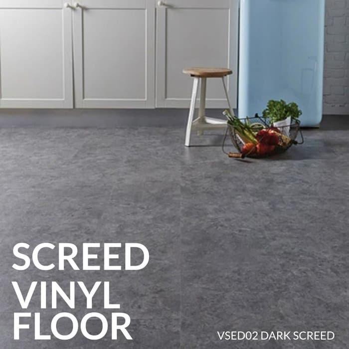 dark gray linoleum flooring