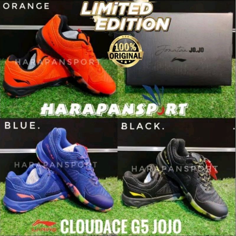 SEPATU LINING BADMINTON CLOUD ACE G5 CLOUDACE G5 JOJO LIMITED EDITION ORI