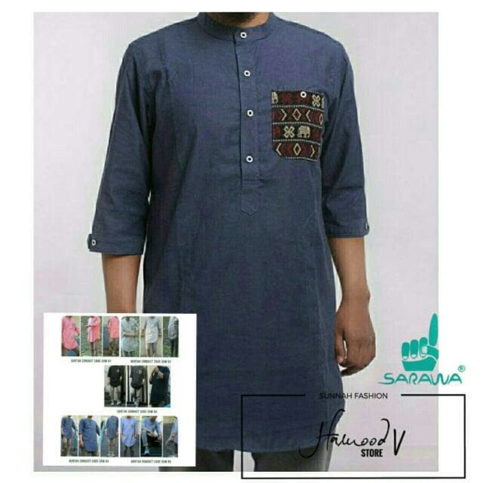 Pakaian Sunnah Gamis Songket Sarawa Kurtah